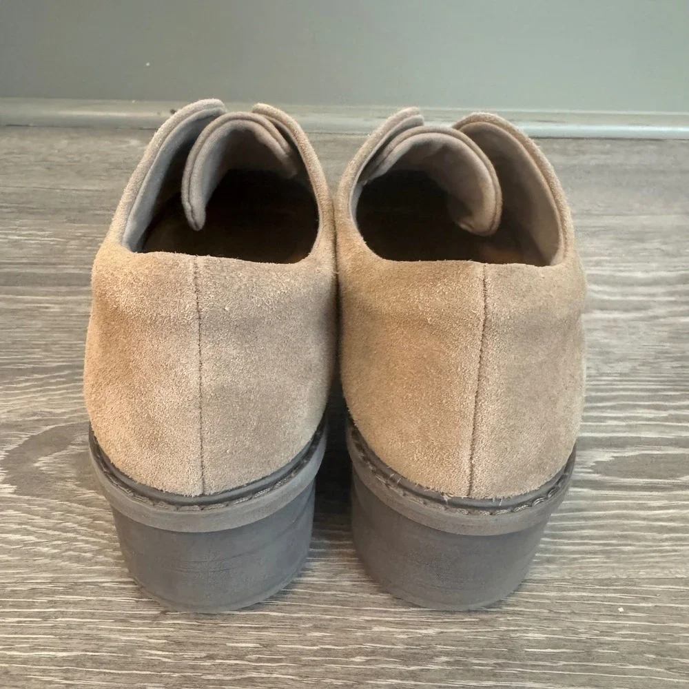 Clarks Women's Airabell Sky Slip-On‎ Shoes Gris Beige Suede Size 11M Comfort